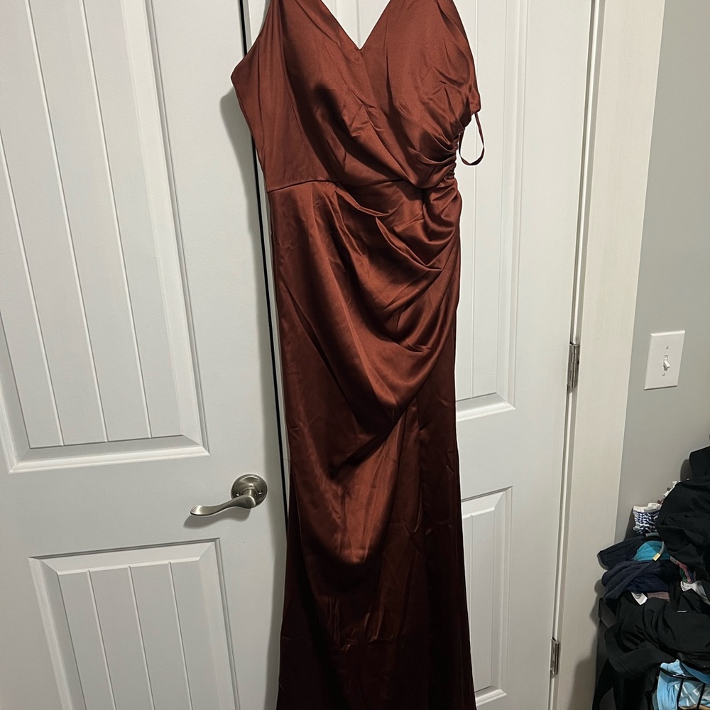 Revelry Satin Bridesmaid dress